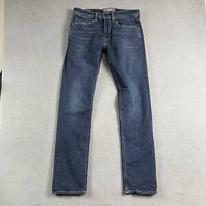 Revtown Jeans Mens 30X32 Blue Sharp Straight Leg Stretch Casual Denim Preppy